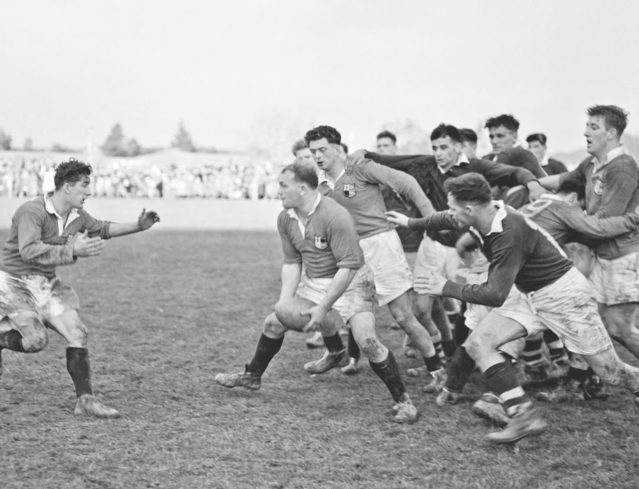 Vintage rugby game photo